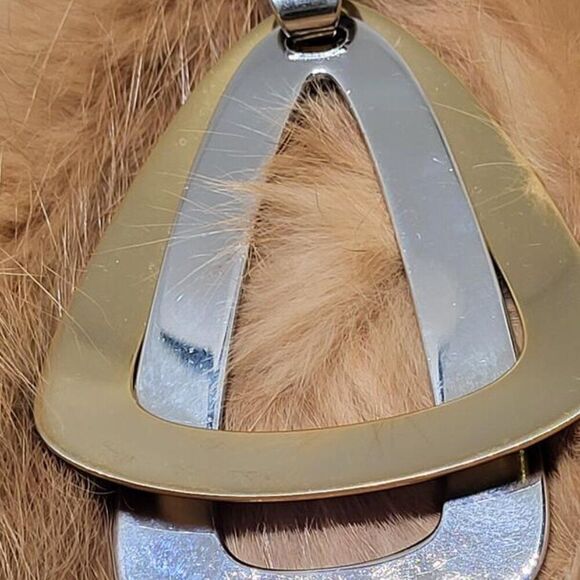 Vintage Napier, Silver and Gold Tone Stamped Pendent - Picture 3 of 5